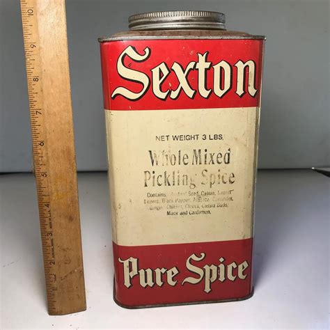 large vintage “sexton pure spice” advertisement proxibid