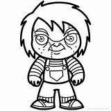 Chucky Coloring Xcolorings Lineart Eyball 696px sketch template