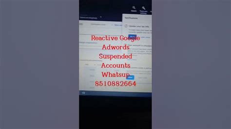 reactive google adwords suspended accounts unsuspended whatsup