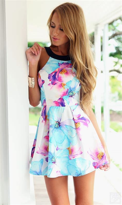 2015 newest flowers printing pleated dress lady women sexy backless short dress summer casual