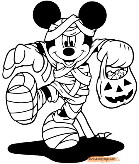 minnie mouse halloween coloring pages  getcoloringscom