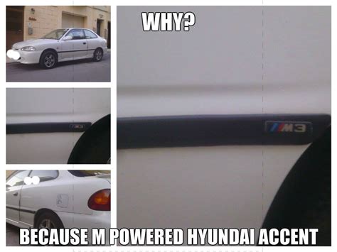 because m powered hyundai accent
