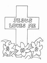 Easter Coloring Pages Religious Jesus Loves Kids sketch template