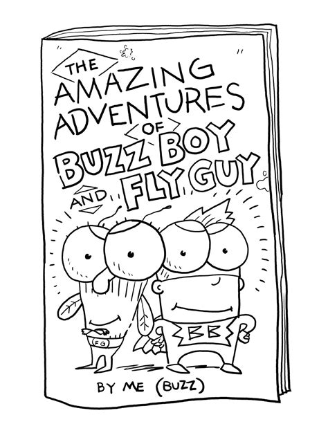wanted funny doodles fly guy book coloring pages