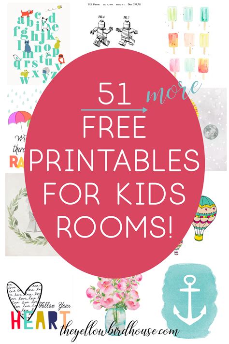 printables  kids rooms nursery decor series
