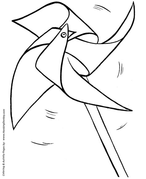 easy shapes coloring pages  printable pinwheel easy coloring