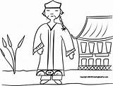 Multicultural China Coloring Pages Kids sketch template