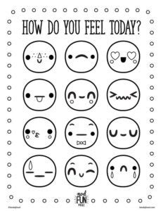 printable emoticon emoji coloring pages kidsworksheetfun