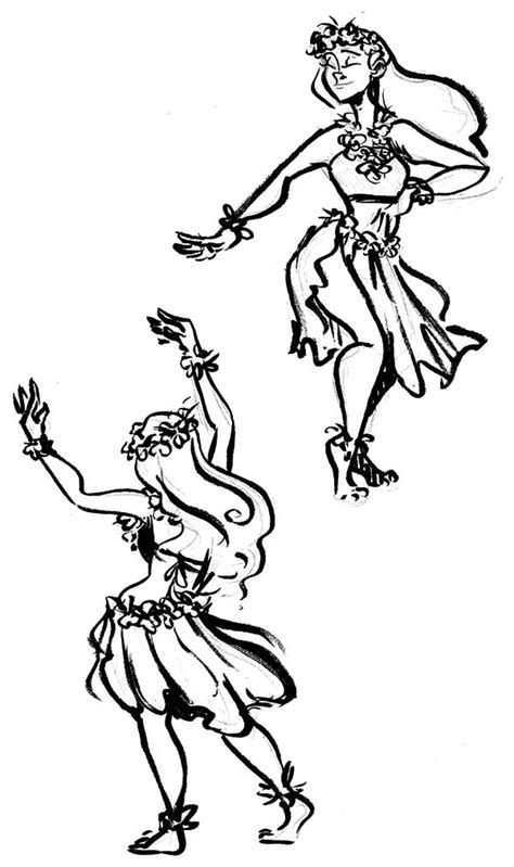 hula girl dynamic duo coloring pages coloring sky