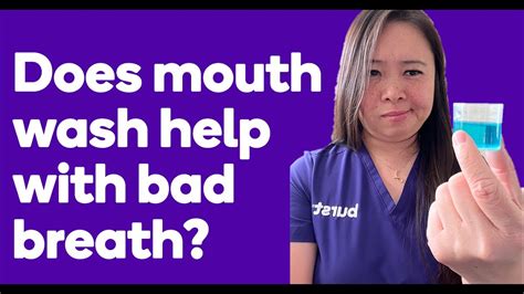 does mouthwash help with bad breath youtube