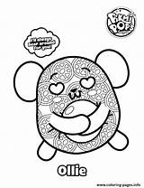 Pikmi Pops Coloring Ollie Tootsie Kleurplaat Gratuit Bear Imprimé Fois sketch template