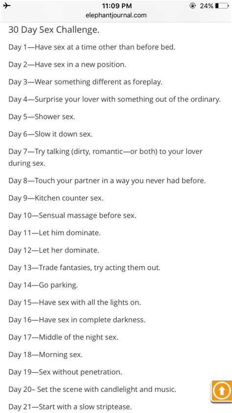 30 Day Sex Challenge Telegraph