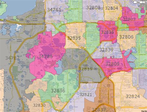 27 Orlando Map Zip Codes Maps Online For You