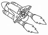 Shuttle Spaceshuttle sketch template