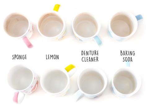 ways  easily clean tea stains  mugs