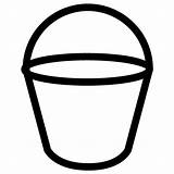 Outline Pail Iconsmind Carry Iconset Vectorified sketch template
