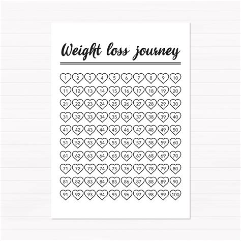 weight loss tracker printable  printable world holiday