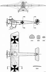 Fokker Iii Eindecker Blueprints Blueprint Blueprintbox Plans Ei 1915 sketch template