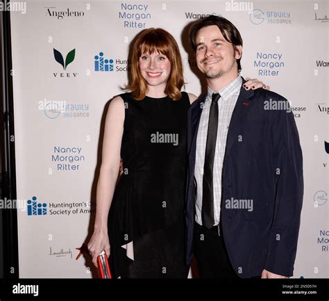 Actress Bryce Dallas Howard Left And Actor Jason Ritter Attend The