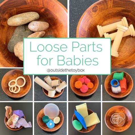 loose parts play  infants  toddlers   toy box