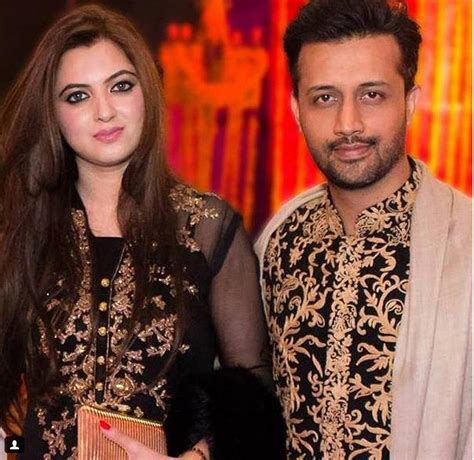 beautiful pictures  atif aslam   wife sara bharwana reviewitpk