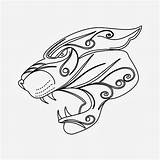 Panther Head Tattoo Drawing Stencil Drawings Timeskip Getdrawings Tattoos Deviantart Size Stencils sketch template