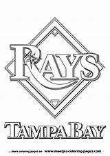 Coloring Pages Rays Bay Tampa Mlb Baseball Logo Major League Print Browser Window Book sketch template