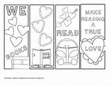 Bookmarks Valentine Color Coloring Bookmark Printable Pages Print Christian Valentines Kids Template Thepurposefulmom Blank Book Colouring Templates Fun Mom Craft sketch template