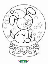Easy Coloring Dog Toddlers Tsgos sketch template