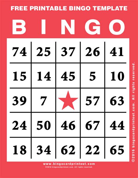 printable bingo template bingocardprintoutcom