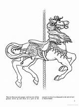 Carousel Horses Christy Shaffer Dover sketch template