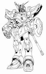 Coloring Gundam Pages Google sketch template