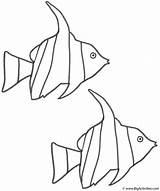 Fish Coloring Angel Two Print sketch template