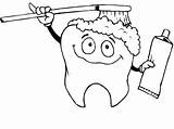 Teeth Coloring Dental Tooth Pages Printable Hygiene Toothbrush Brushing Preschool Drawing Color Dentist Brush Kids Health Sheets Vampire Line Cartoon sketch template
