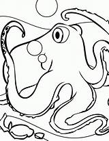 Octopus Coloring Pages Coral Giant Squid Printable Reef Kids Print Color Chickadee Drawing Simple Colouring Handipoints Corals Getcolorings Template Easy sketch template