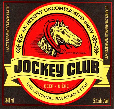 jockeyclub beer label vintage beer labels craft beer labels