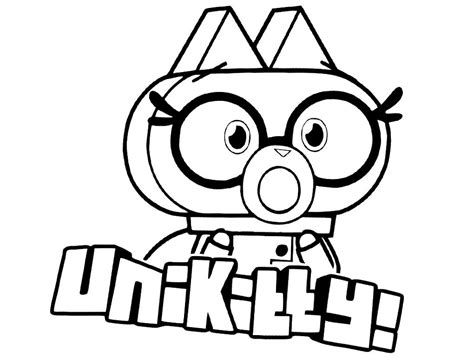 unikitty coloring page  printable coloring pages  kids