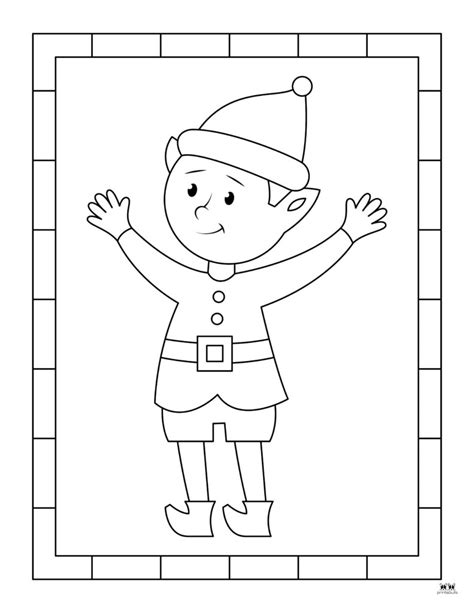 elf coloring pages   printable pages printabulk