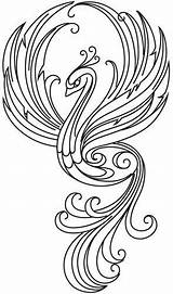 Coloring Pages Phoenix Bird Quilling Adult Embroidery Patterns Firebird Urban Threads Rising Designs Colouring Asian Ricamo Tattoo Paper Urbanthreads Sheets sketch template