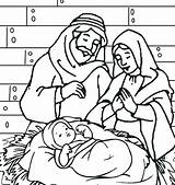 Jesus Baby Manger Coloring Pages Christmas Mary Joseph Printable Color Getcolorings Getdrawings Print Colorings sketch template