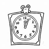 Clock Coloring Reloj Alarm Cuadrado Para Colorear Relojes Pages Getcolorings Minion Getdrawings Mouse Guardado Desde sketch template