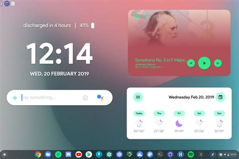 android widgets      chrome os desktop heres