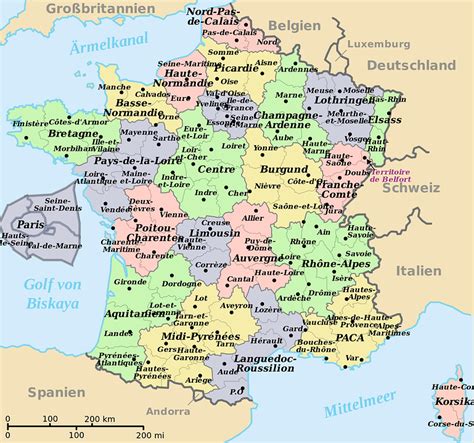karte von frankreich gambaran