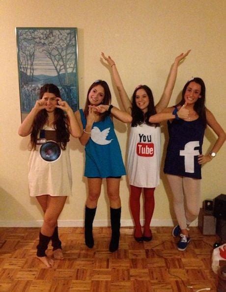 Social Media Apps Girl Group Halloween Costumes