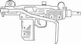 Pistol sketch template