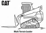Coloring Pages Cat Caterpillar Loader Printables sketch template