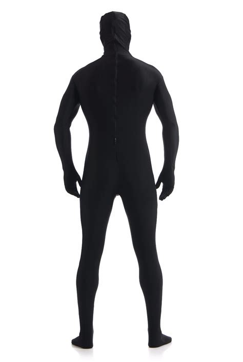 wholesale  quality product type black zentai suit menkids full hood zentai bodysuit lycra