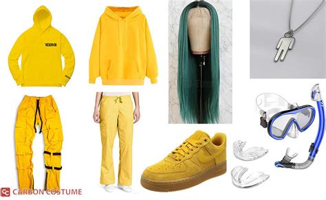 billie eilish yellow outfit  bad guy costume yellow outfit tomboy style