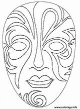 Masque Visage Joli Carnival sketch template