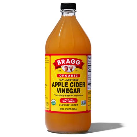 bragg apple cider vinegar raw unfiltered  unpasteurized  mother  fl oz walmart
